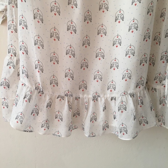 NWT 100% Silk Juicy Couture Angel Lovebirds Dress - Picture 6 of 13